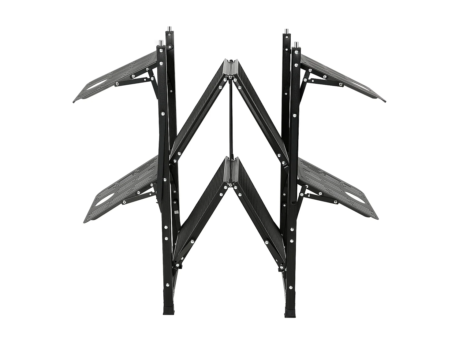 Table de Cuisine de Camping Portable SucceBuy, Station de Cuisson Portable avec 5 Tables et 2 Étagères