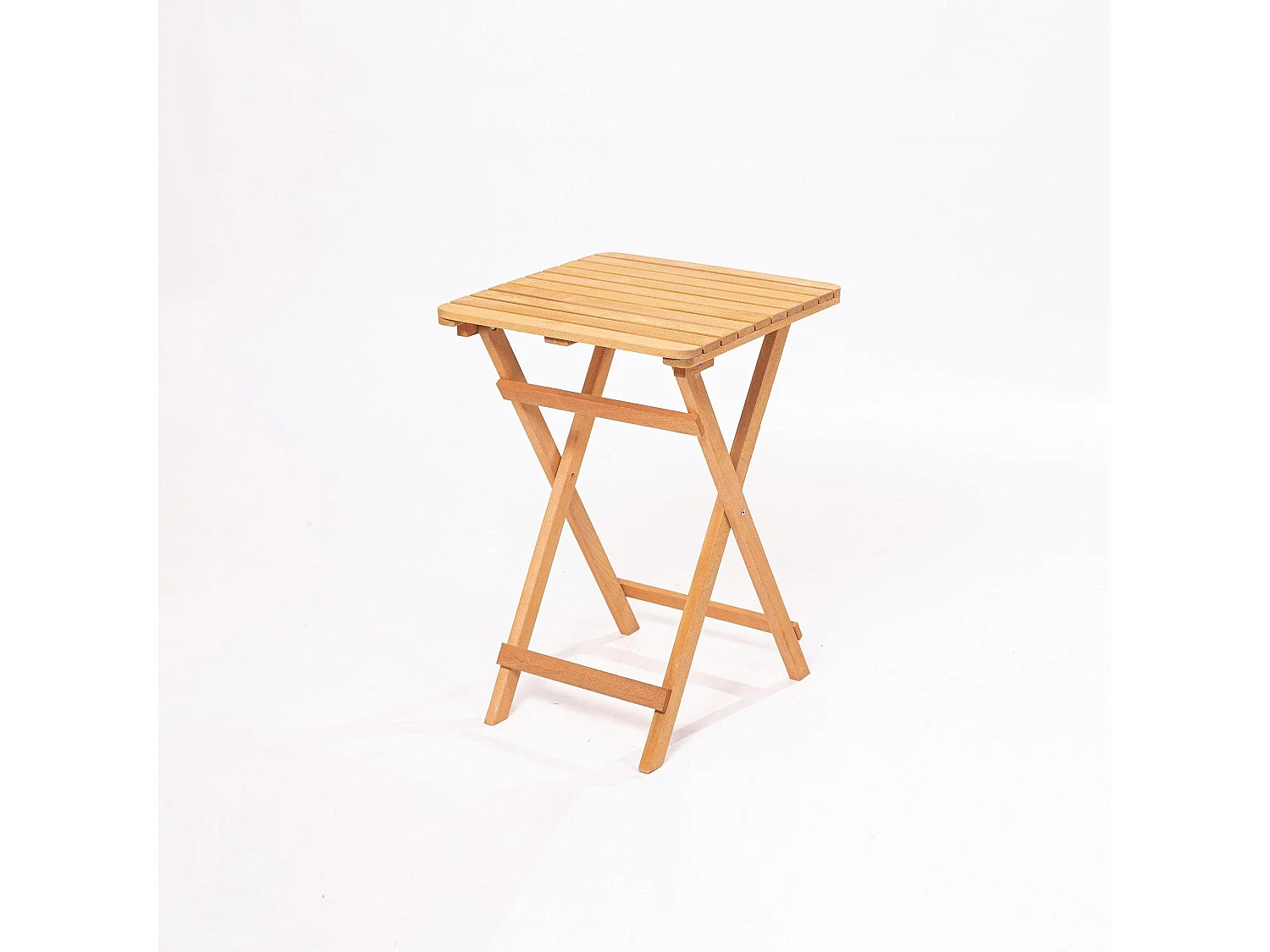 Petite table de jardin pliante en bois 50 cm SORA