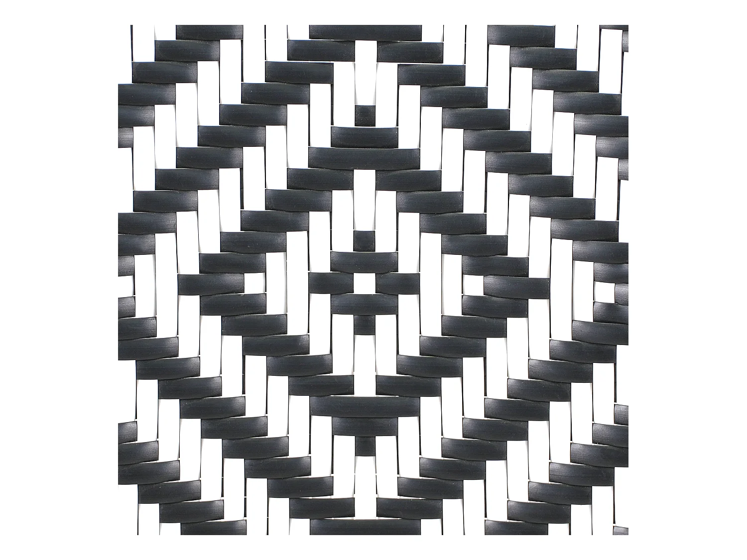 Table bistrot CASPRI 80 cm 80 cm Verre Noir/blanc