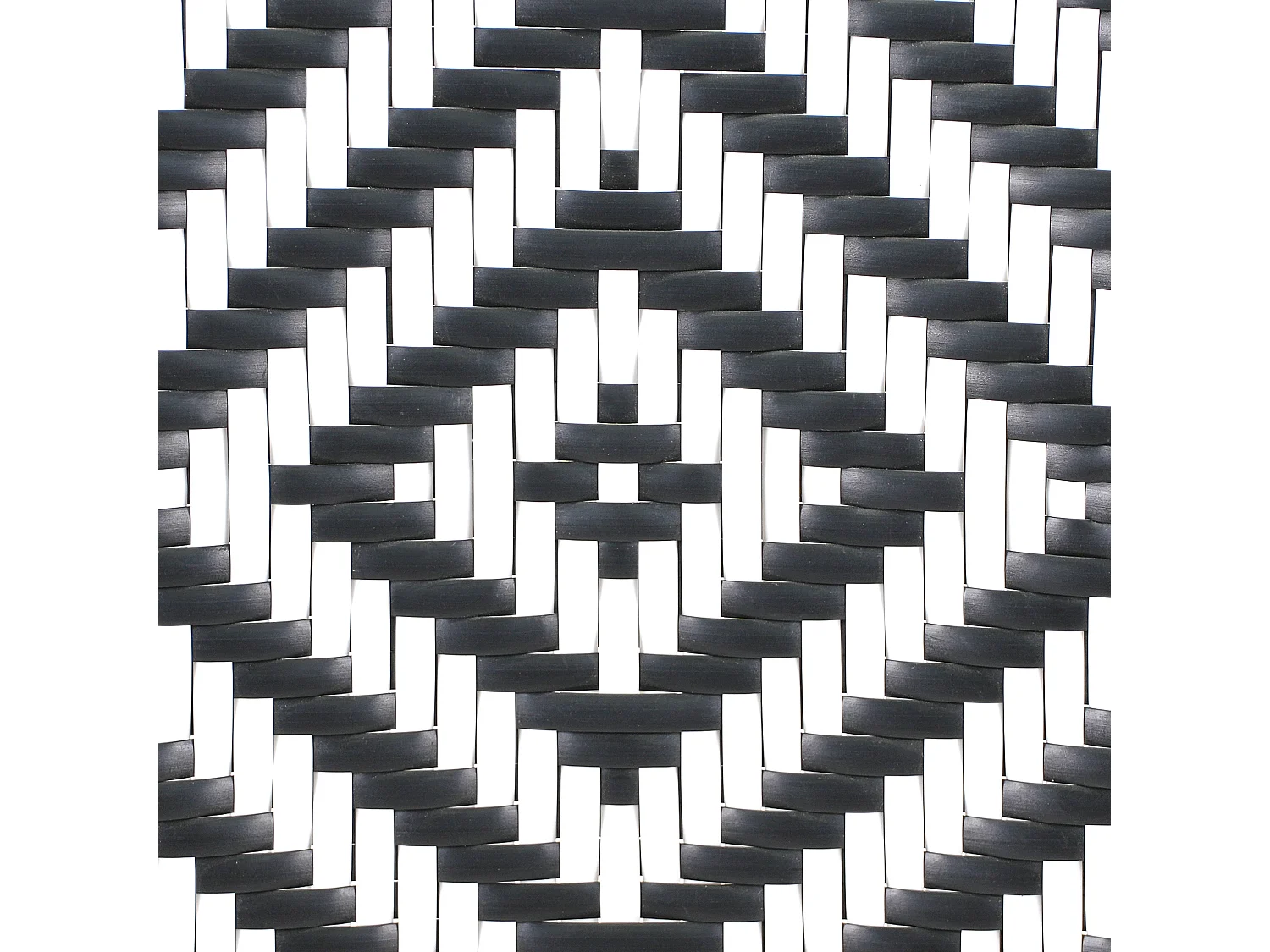 Table bistrot CASPRI 80 cm 80 cm Verre Noir/blanc