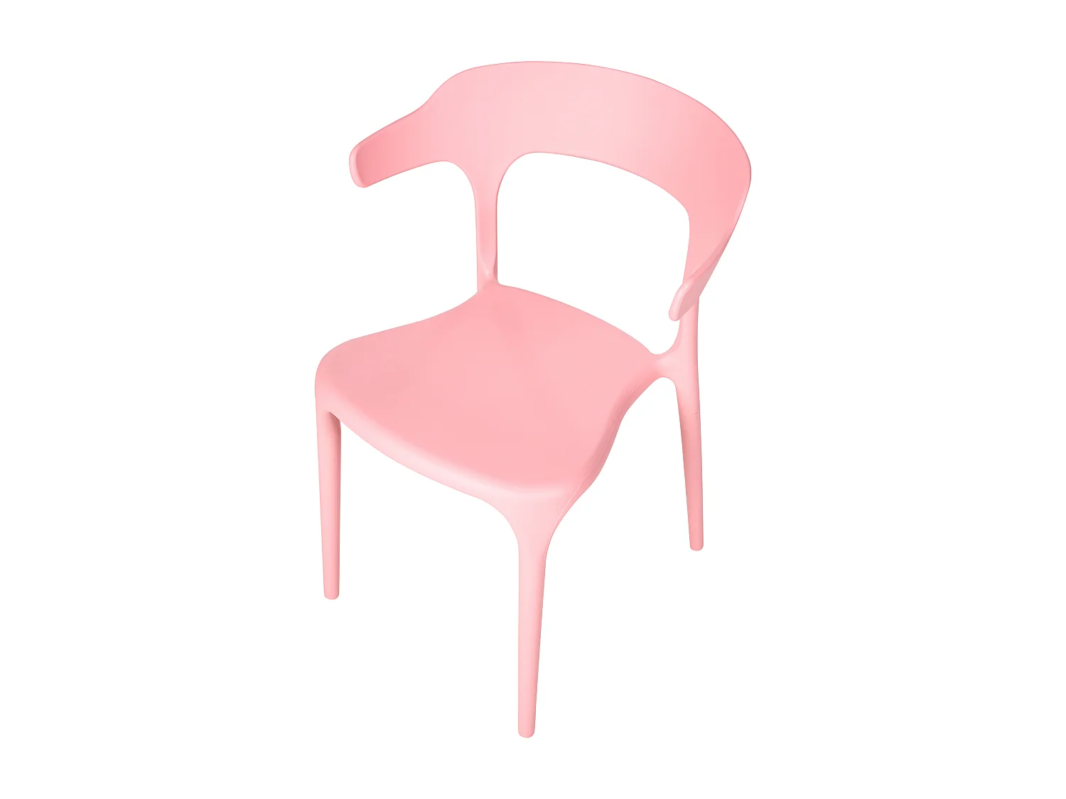 Lot de 4 chaises de jardin GUBBIO Rose