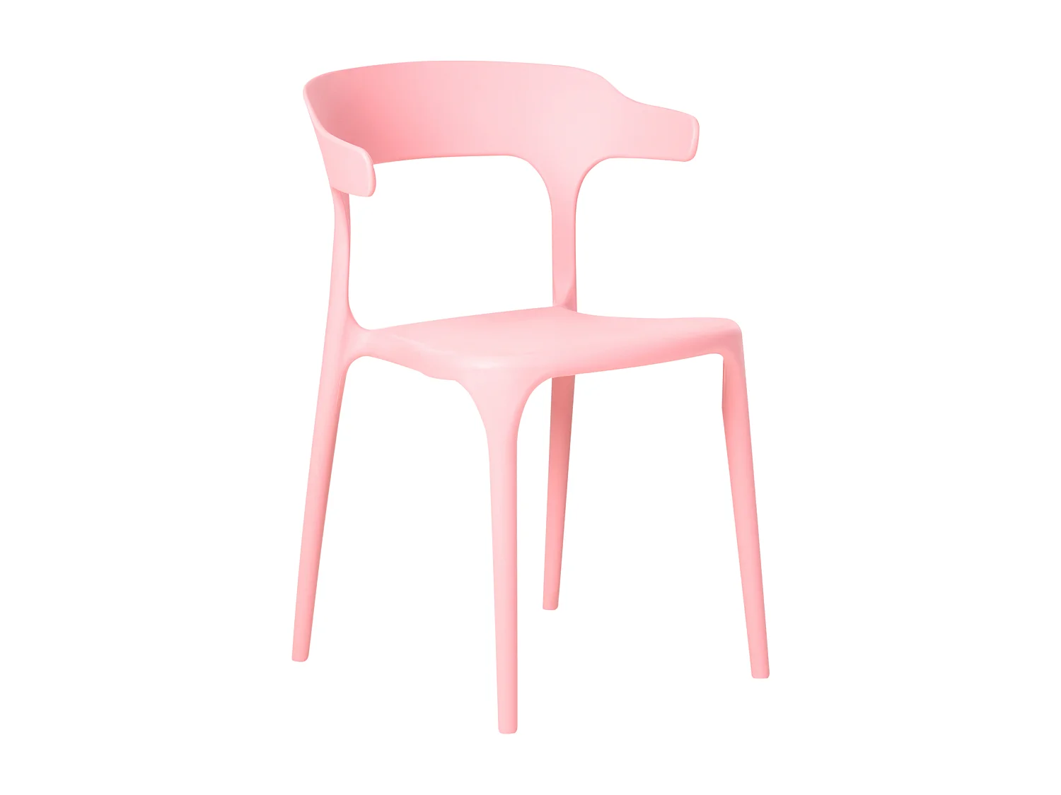 Lot de 4 chaises de jardin GUBBIO Rose