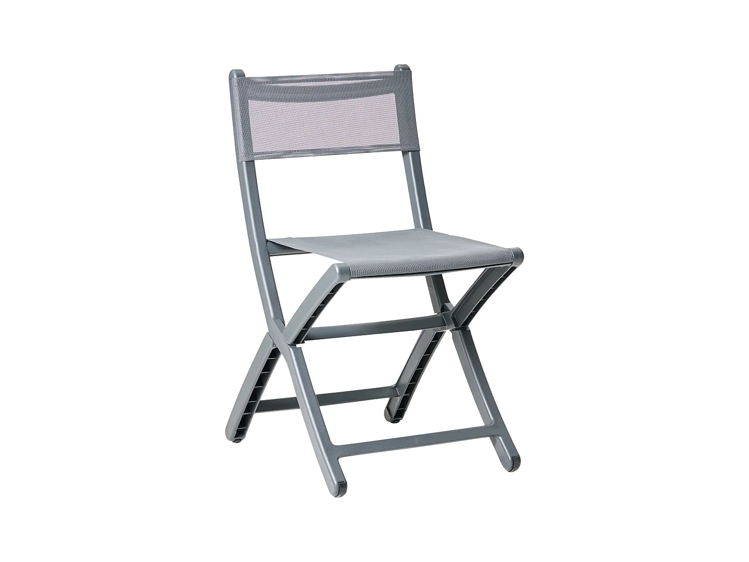 Lot de 4 chaises de jardin TALCA Gris foncé