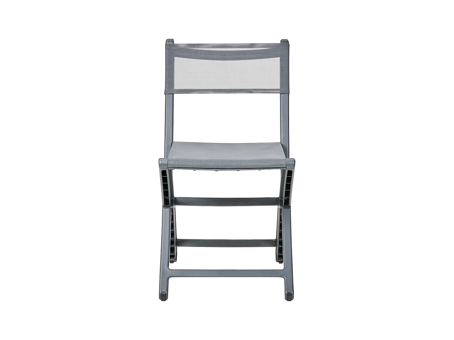Lot de 4 chaises de jardin TALCA Gris foncé