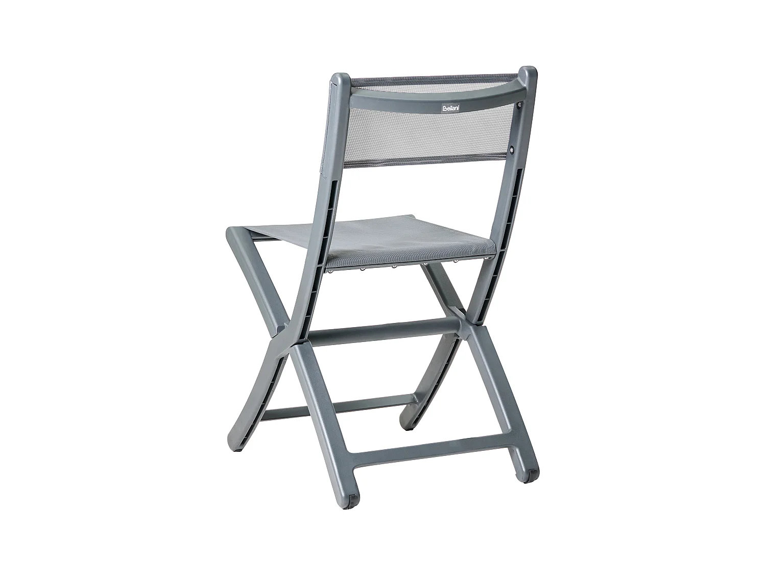 Lot de 4 chaises de jardin TALCA Gris foncé