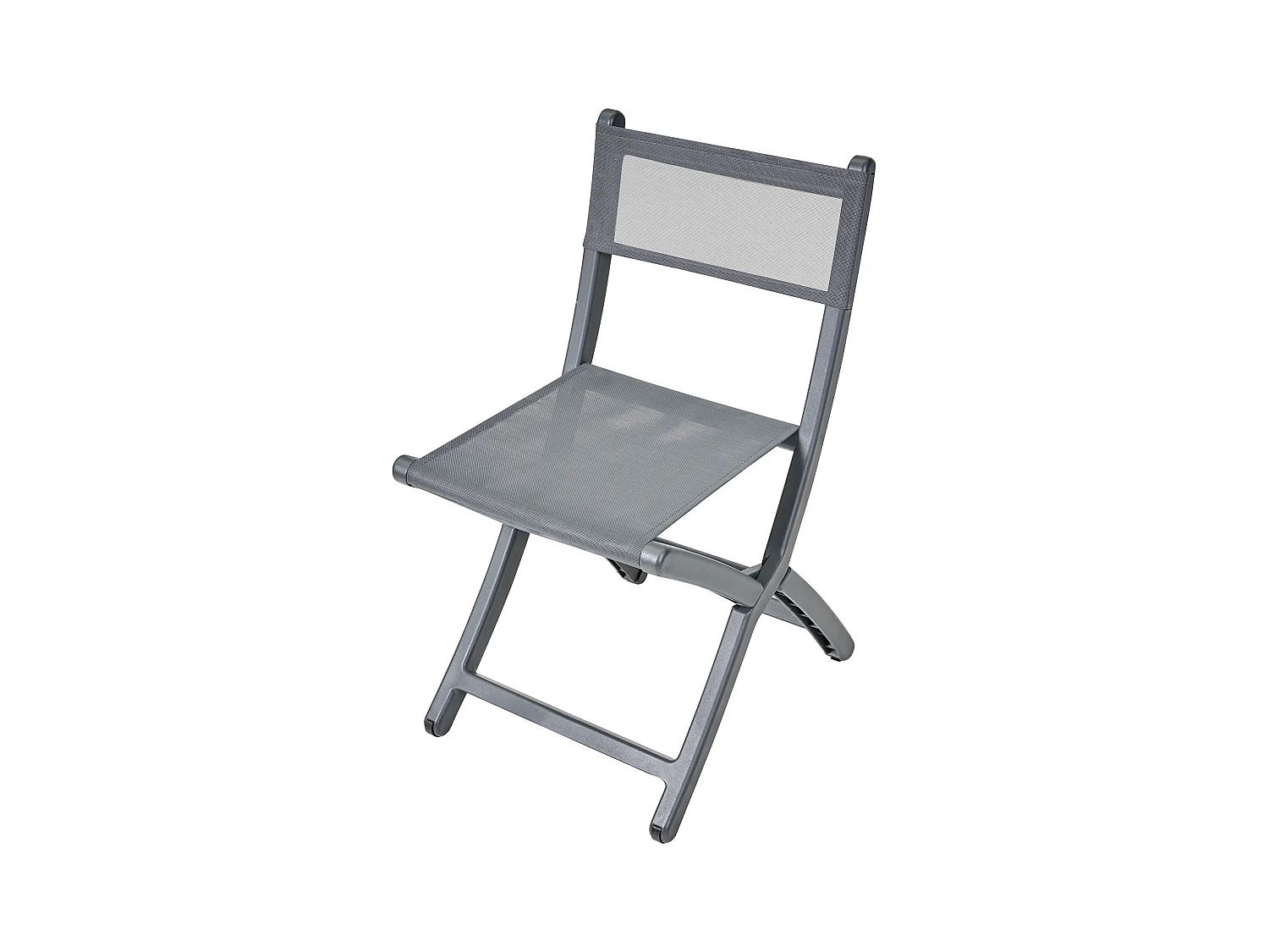 Lot de 4 chaises de jardin TALCA Gris foncé