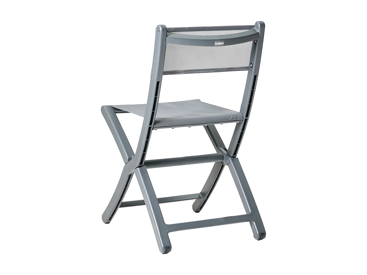 Lot de 4 chaises de jardin TALCA Gris foncé