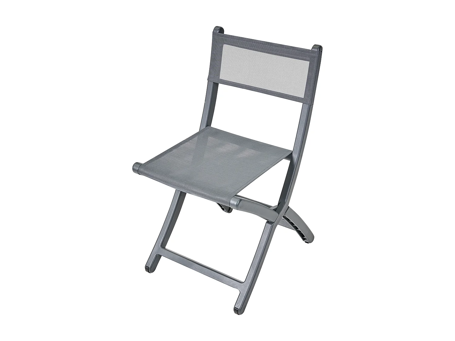 Lot de 4 chaises de jardin TALCA Gris foncé