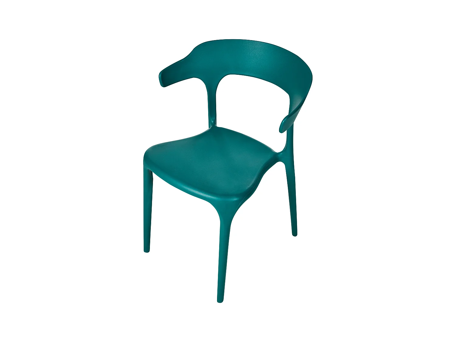 Lot de 4 chaises de jardin GUBBIO Bleu paon