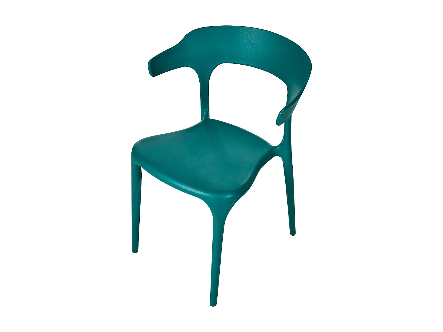 Lot de 4 chaises de jardin GUBBIO Bleu paon