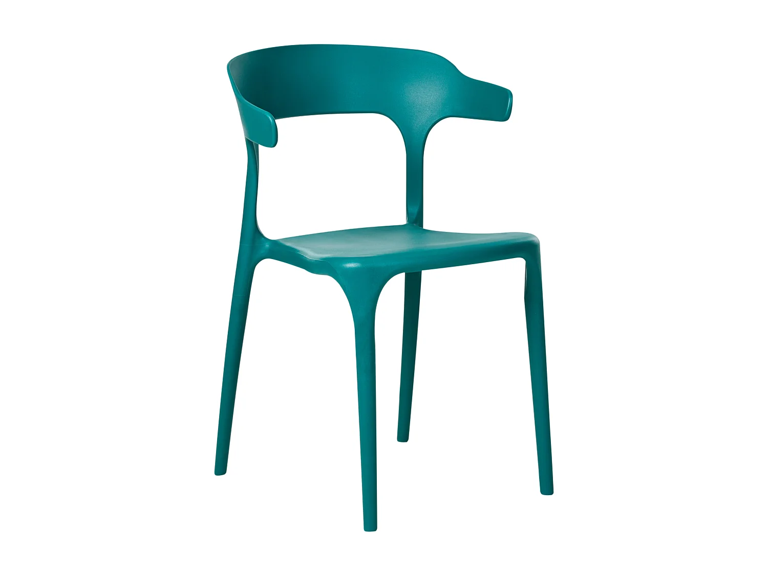 Lot de 4 chaises de jardin GUBBIO Bleu paon