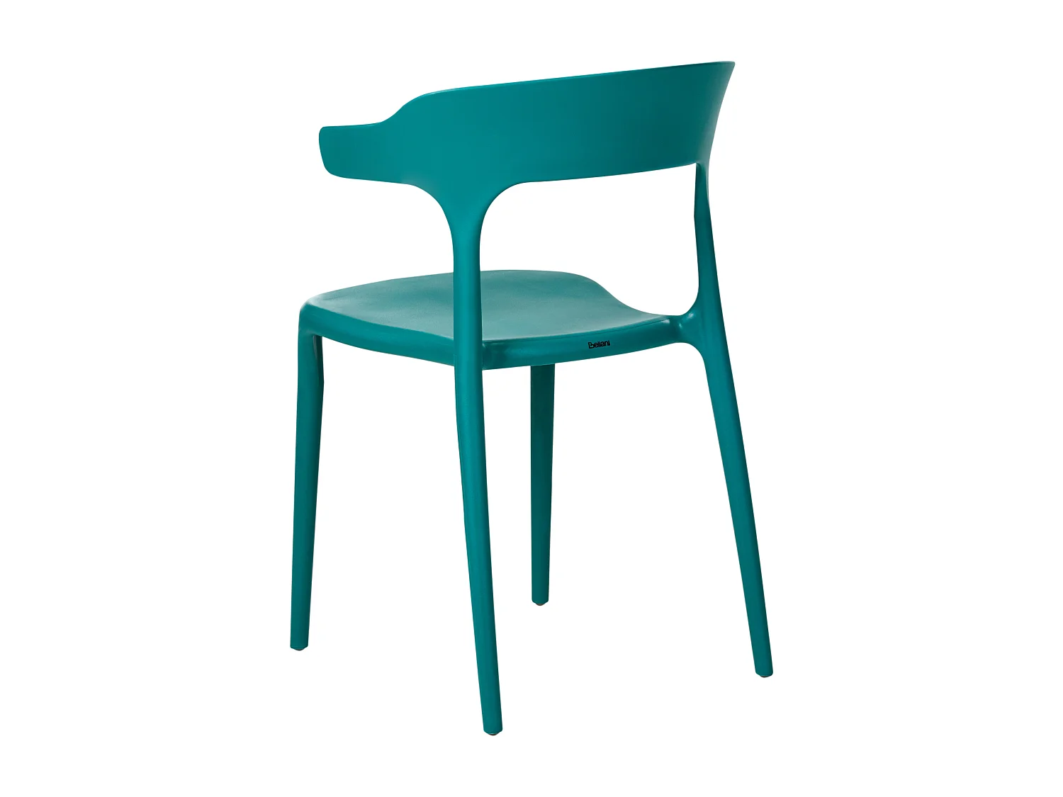 Lot de 4 chaises de jardin GUBBIO Bleu paon