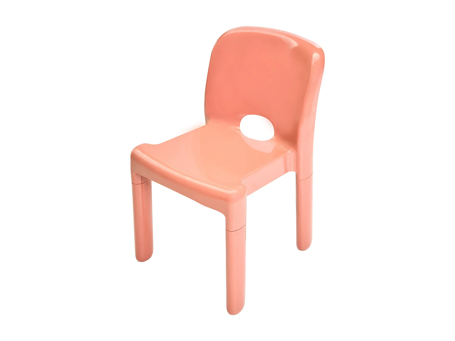 Lot de 4 chaises de jardin BETIM Corail