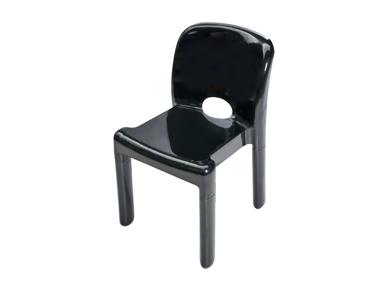 Lot de 4 chaises de jardin BETIM Noir
