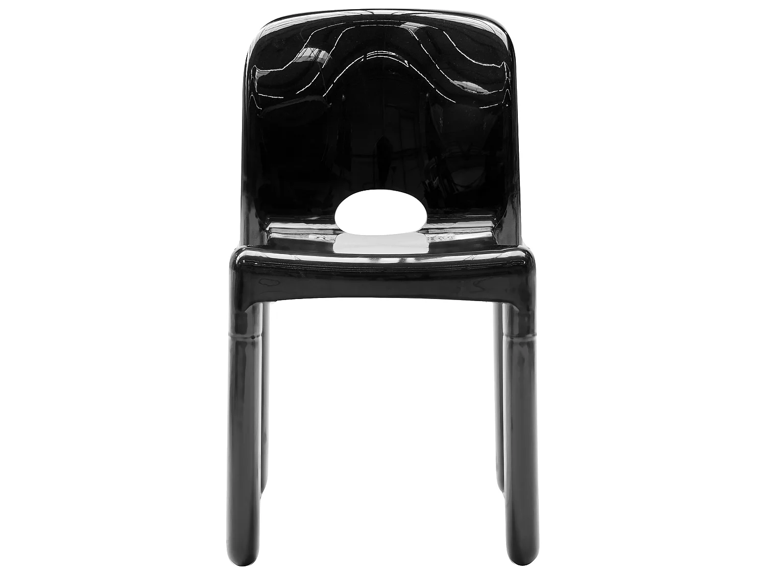 Conjunto de 4 cadeiras de jardim BETIM Preto