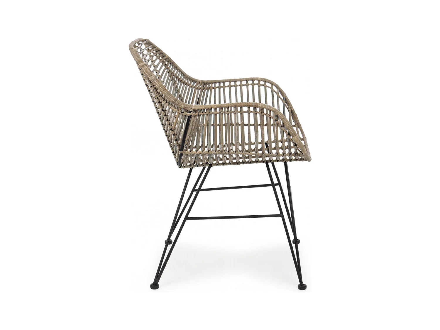 Fauteuil tressé en Rotin - RAKEL