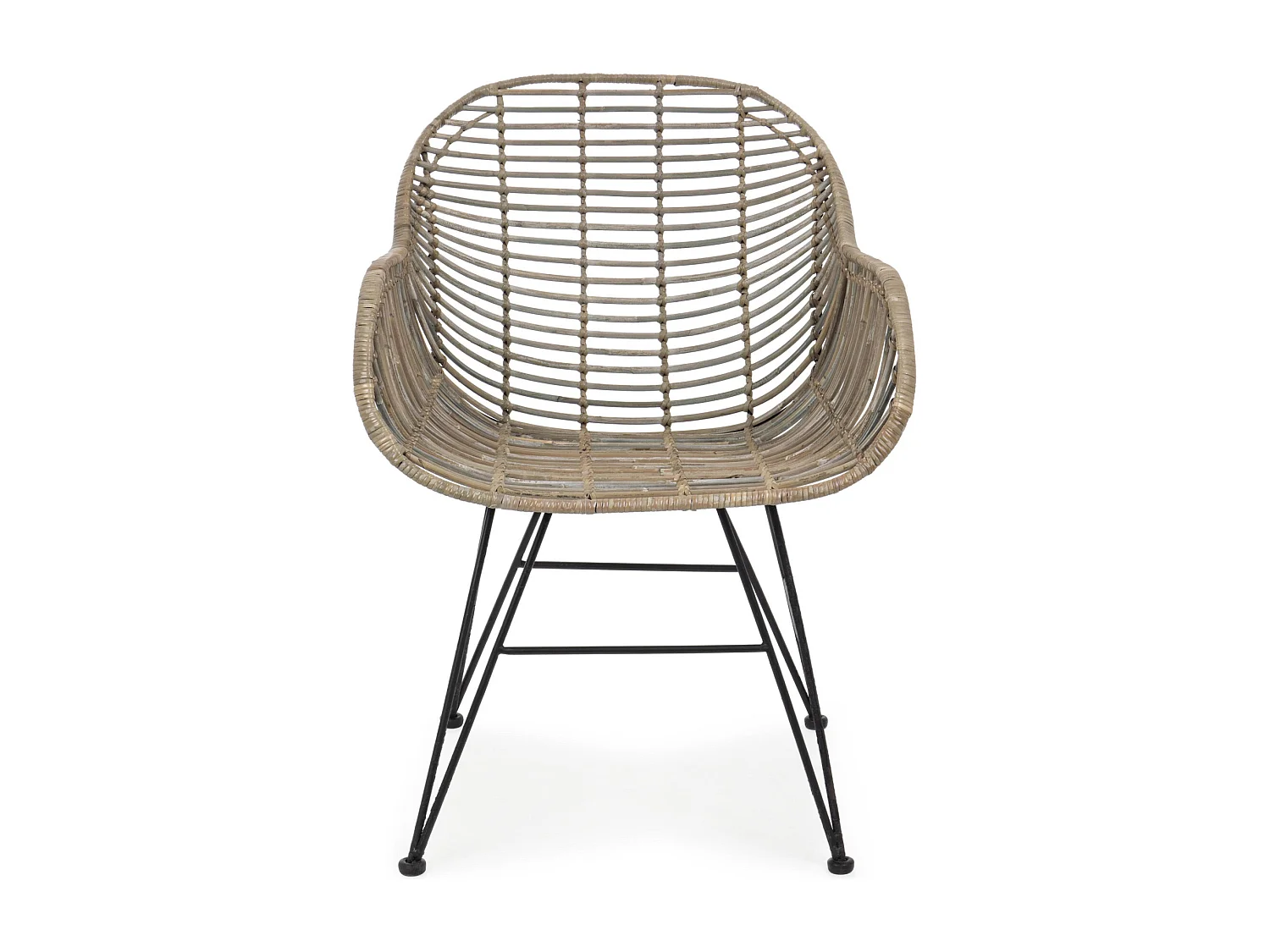 Fauteuil tressé en Rotin - RAKEL