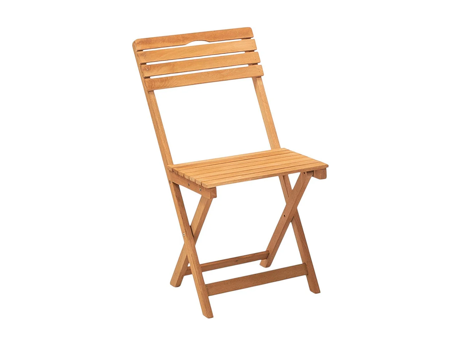 Chaise de jardin pliante en bois, avec poignée SORA