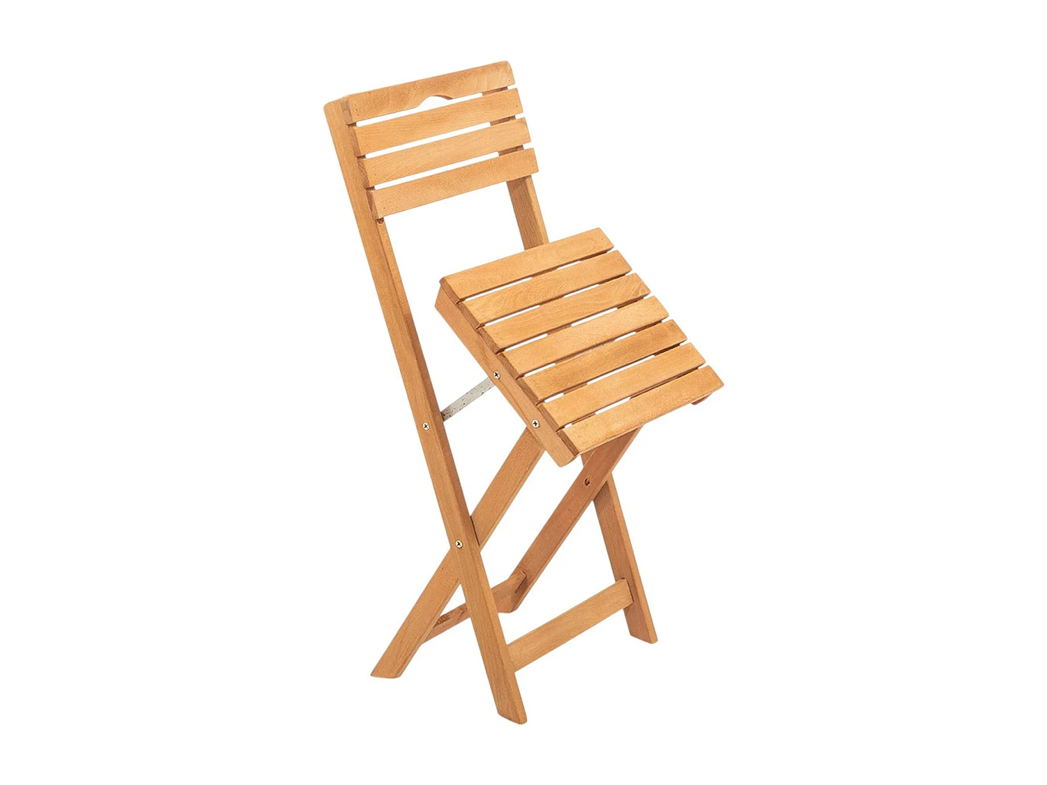 Chaise de jardin pliante en bois, avec poignée SORA