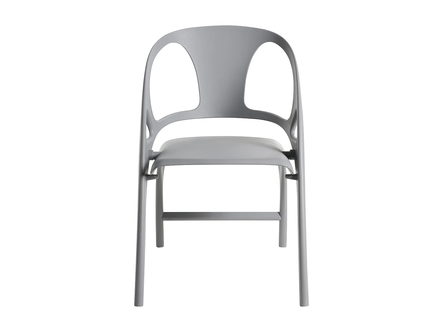 Lot de 4 chaises de jardin Pliant NEMI Gris