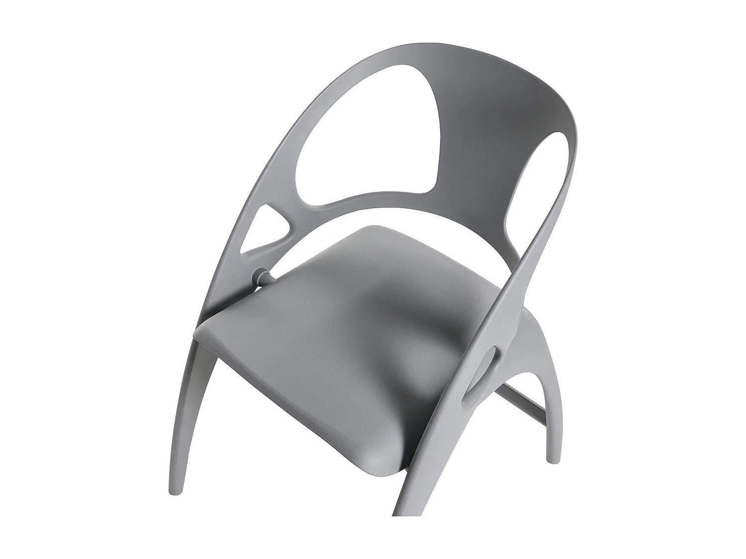 Lot de 4 chaises de jardin Pliant NEMI Gris