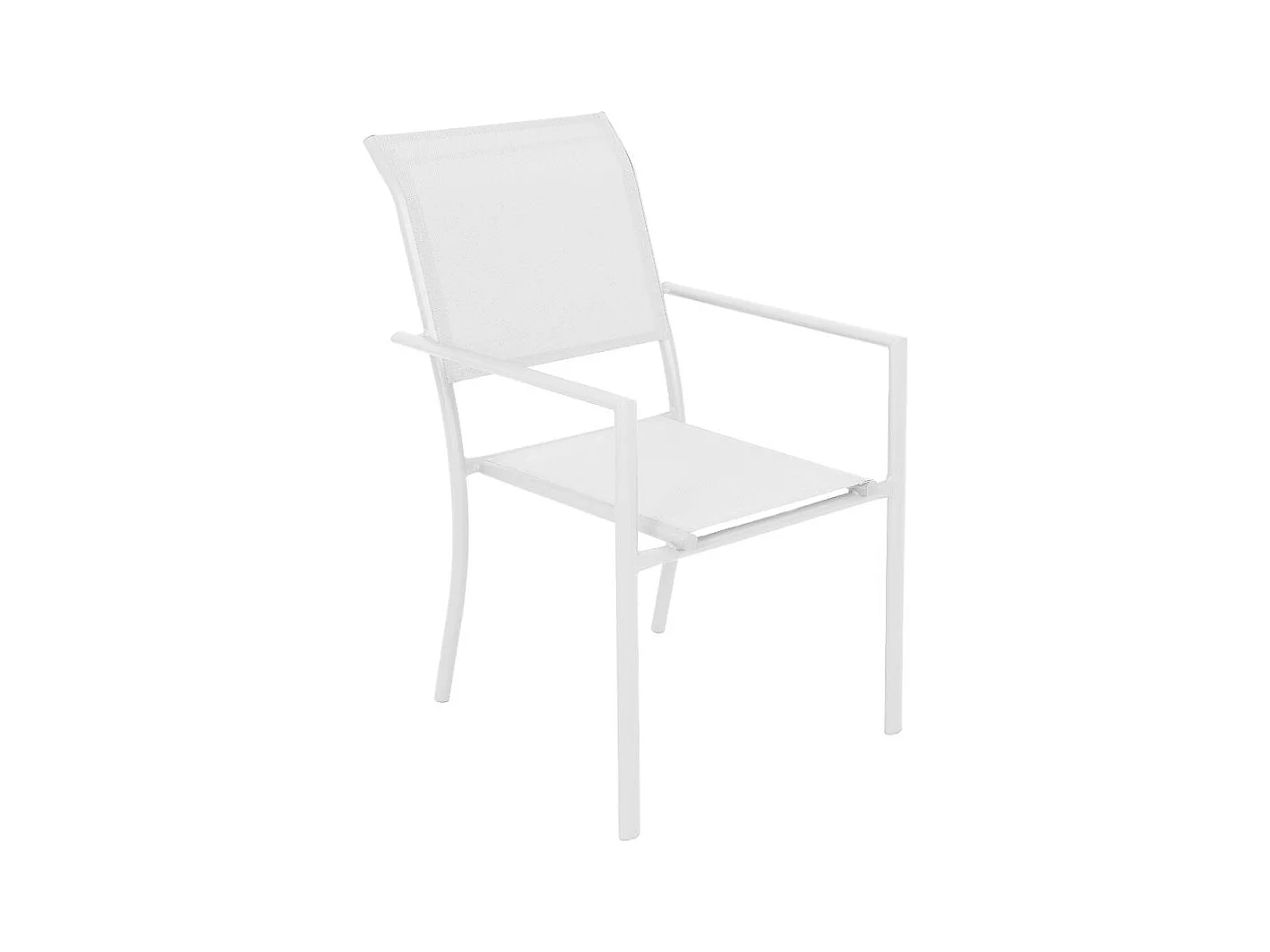 Chaise de jardin blanche Ilona (lot de 2)