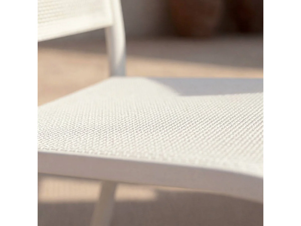 Silla de jardín Ilona blanco (lote de 2)