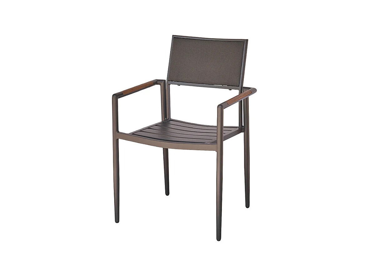 Sillón de exterior de teca y aluminio