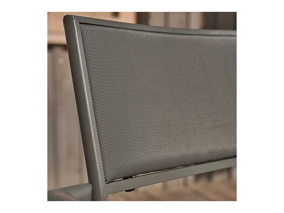 Sillón de exterior de teca y aluminio