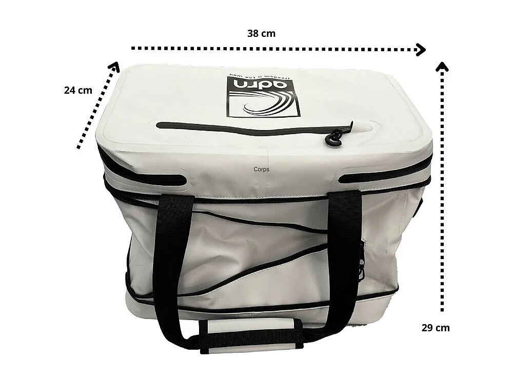 Glacière 20L adaptable pour embarcation nautique 38x29x24 cm