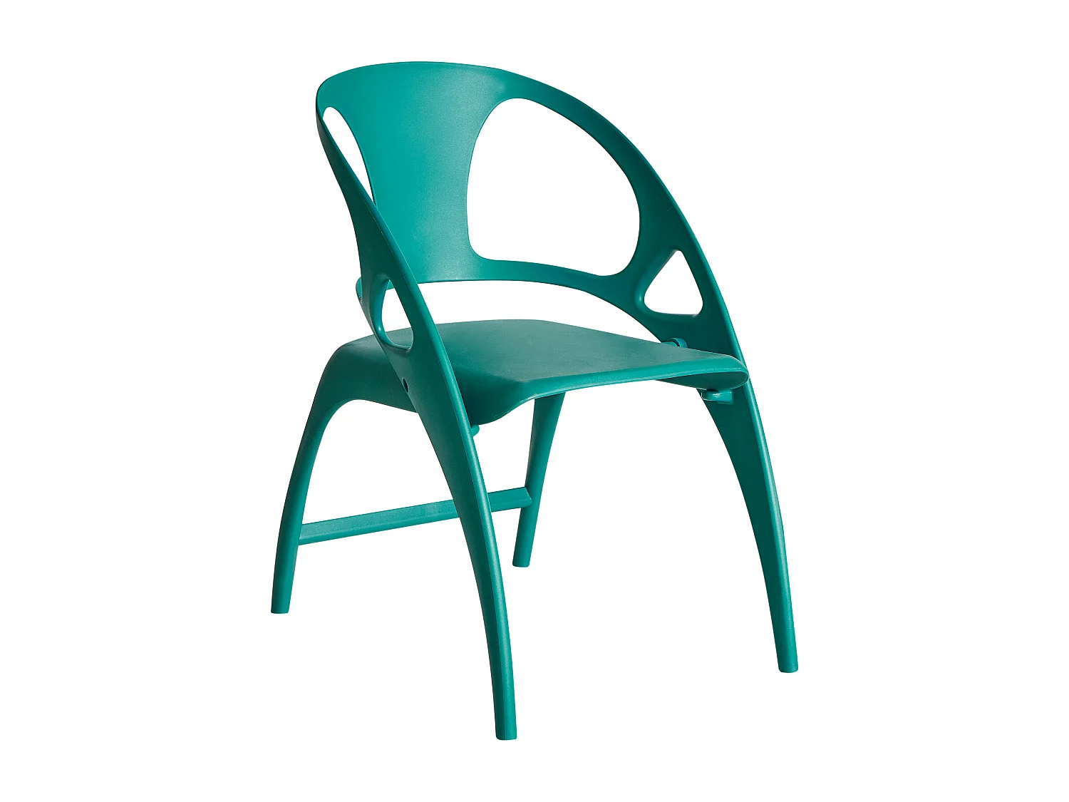 Lot de 4 chaises de jardin Pliant NEMI Bleu paon