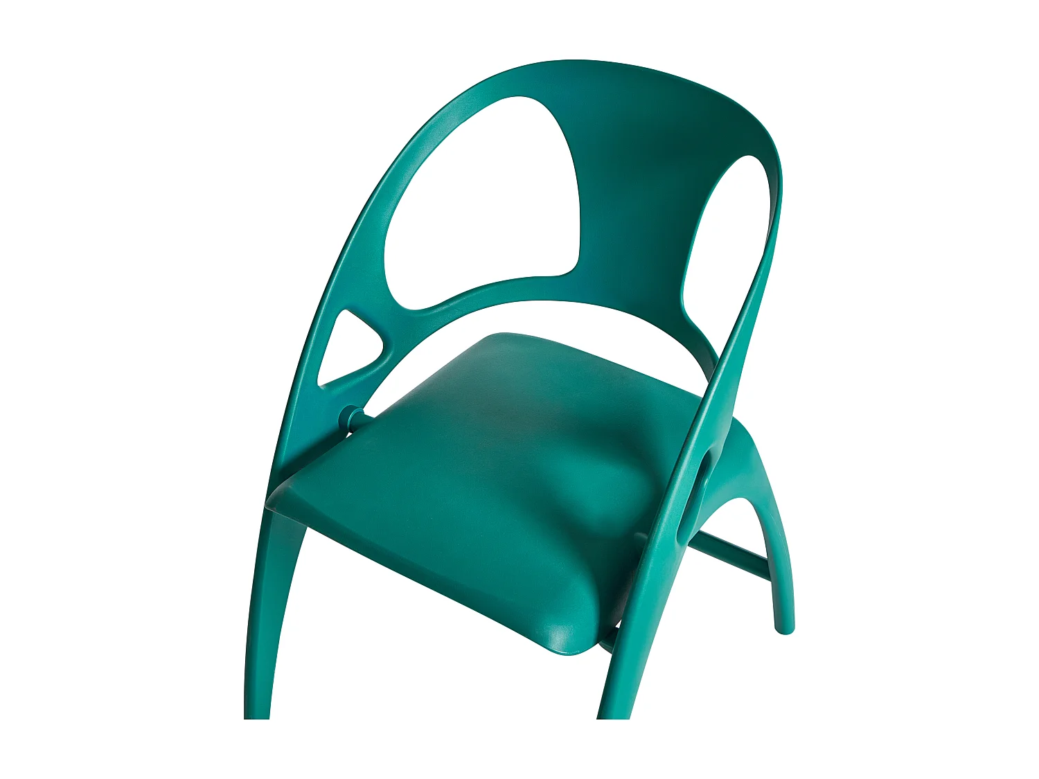 Lot de 4 chaises de jardin Pliant NEMI Bleu paon