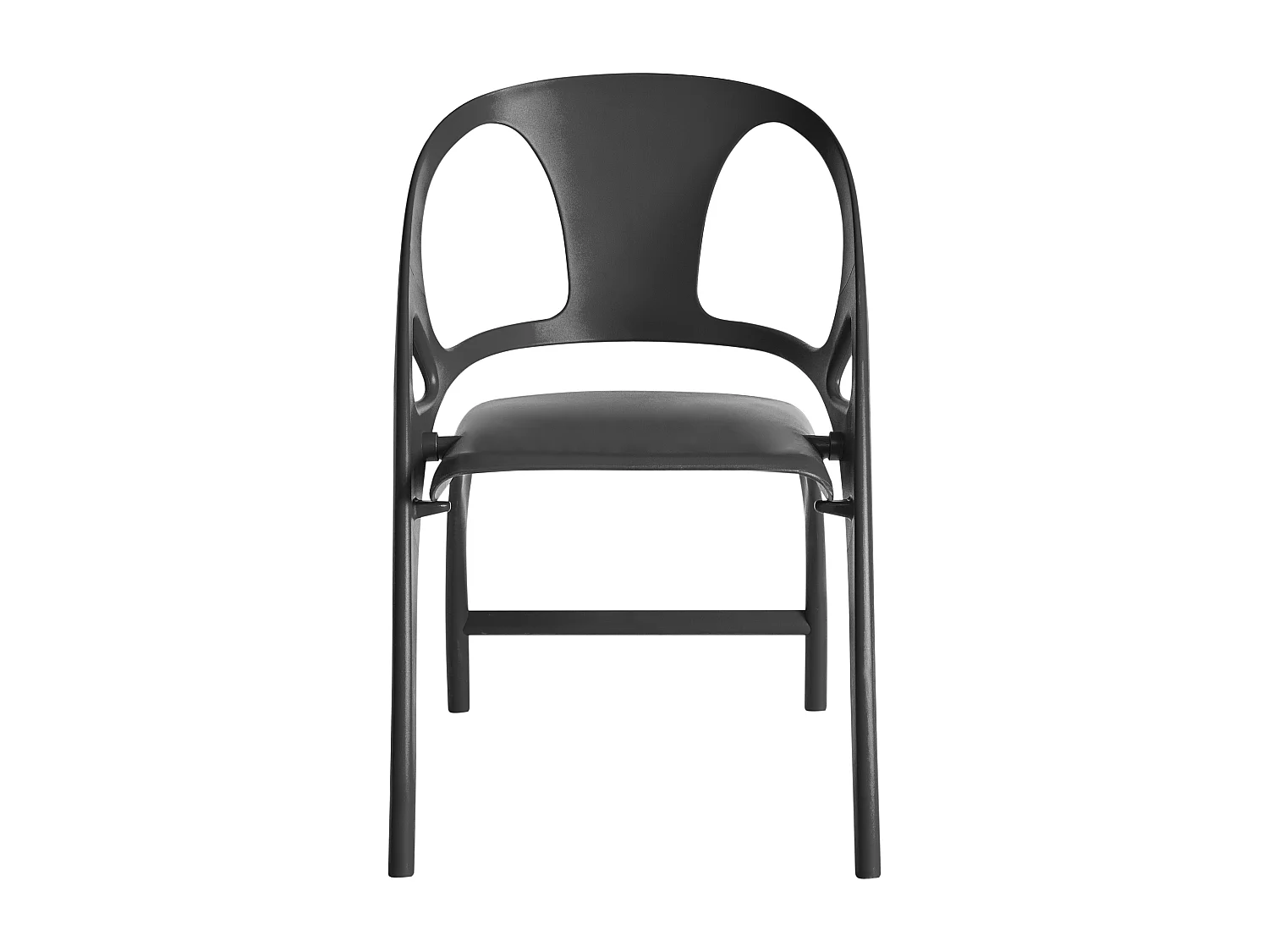 Lot de 4 chaises de jardin Pliant NEMI Noir