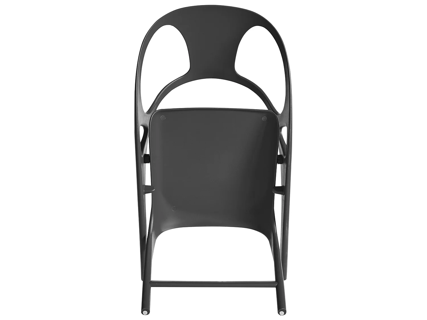 Set of 4 Garden Chairs NEMI Folding Black