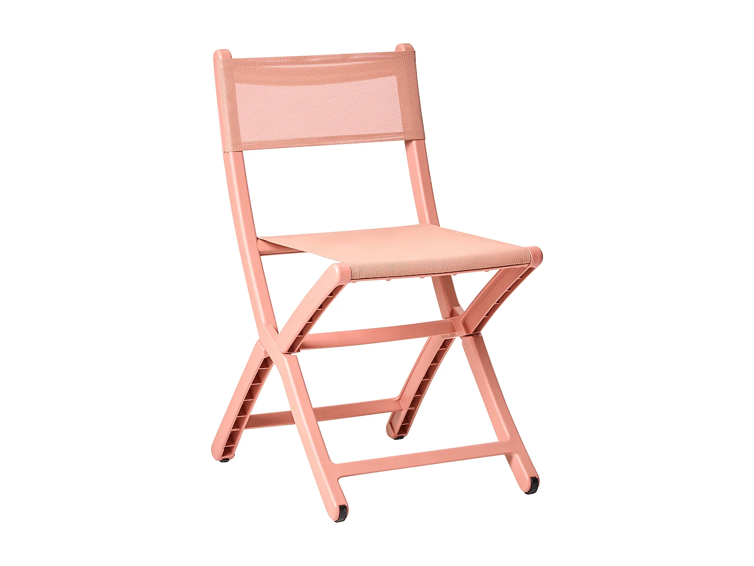 Lot de 4 chaises de jardin TALCA Pliant Corail