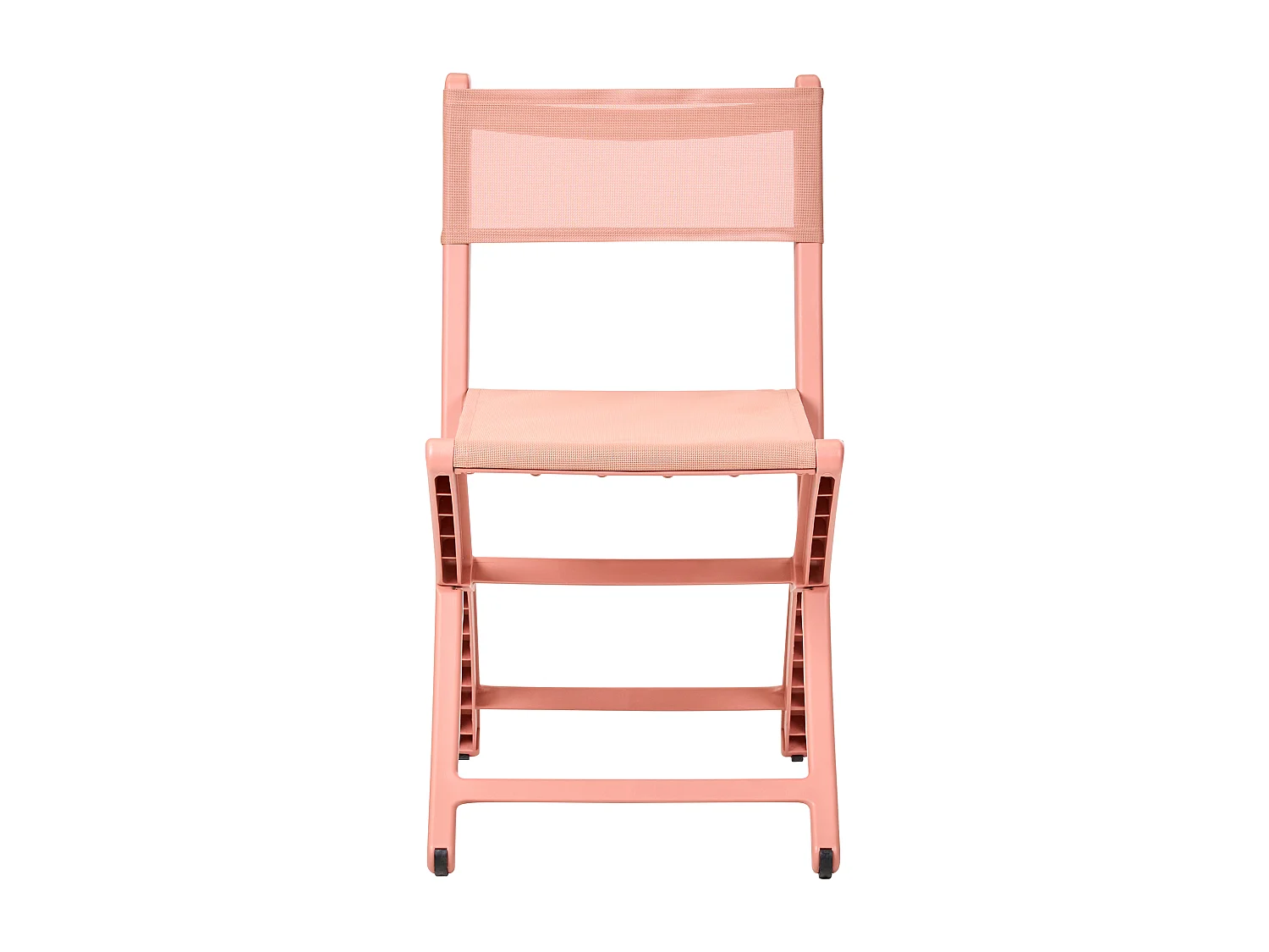 Lot de 4 chaises de jardin TALCA Pliant Corail