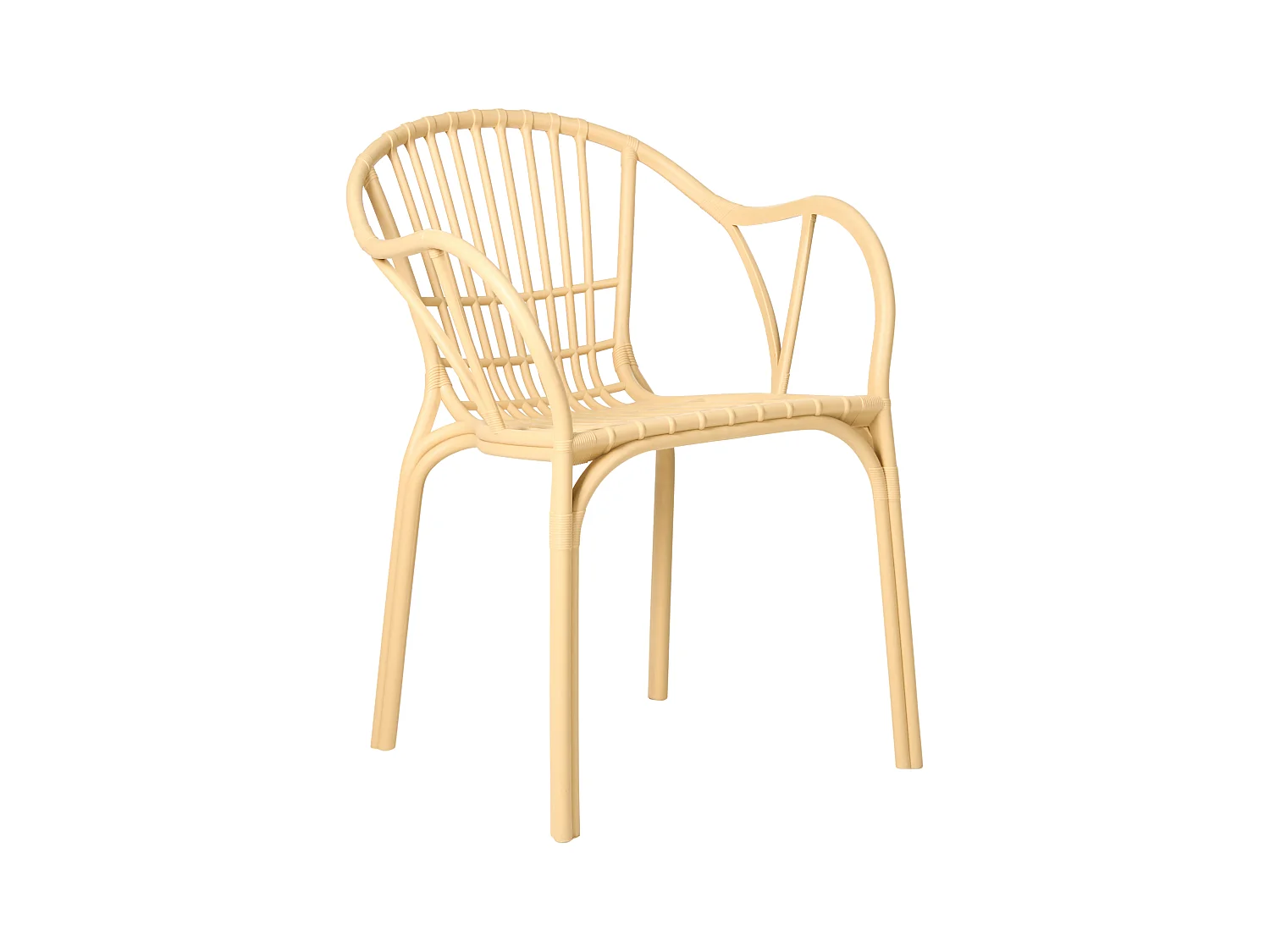 Lot de 4 chaises de jardin ANDORA Beige