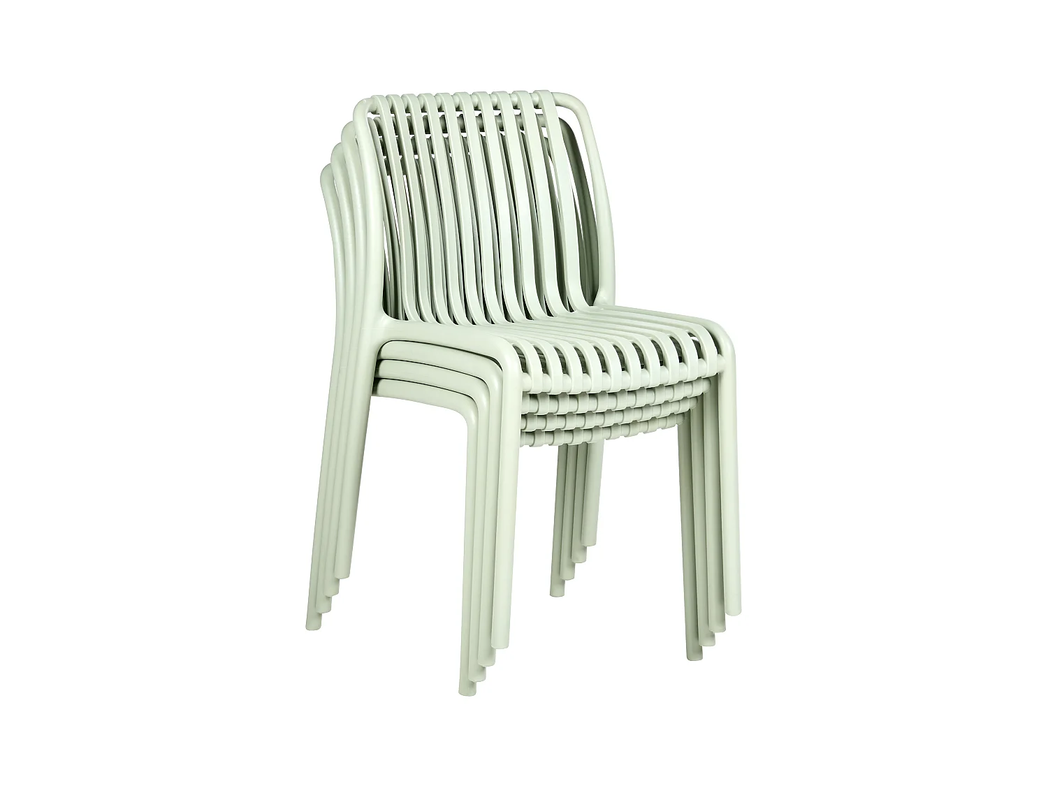 Set van 4 tuinstoelen ARICCIA Lichtgroen