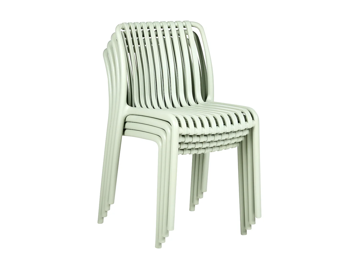 Set van 4 tuinstoelen ARICCIA Lichtgroen