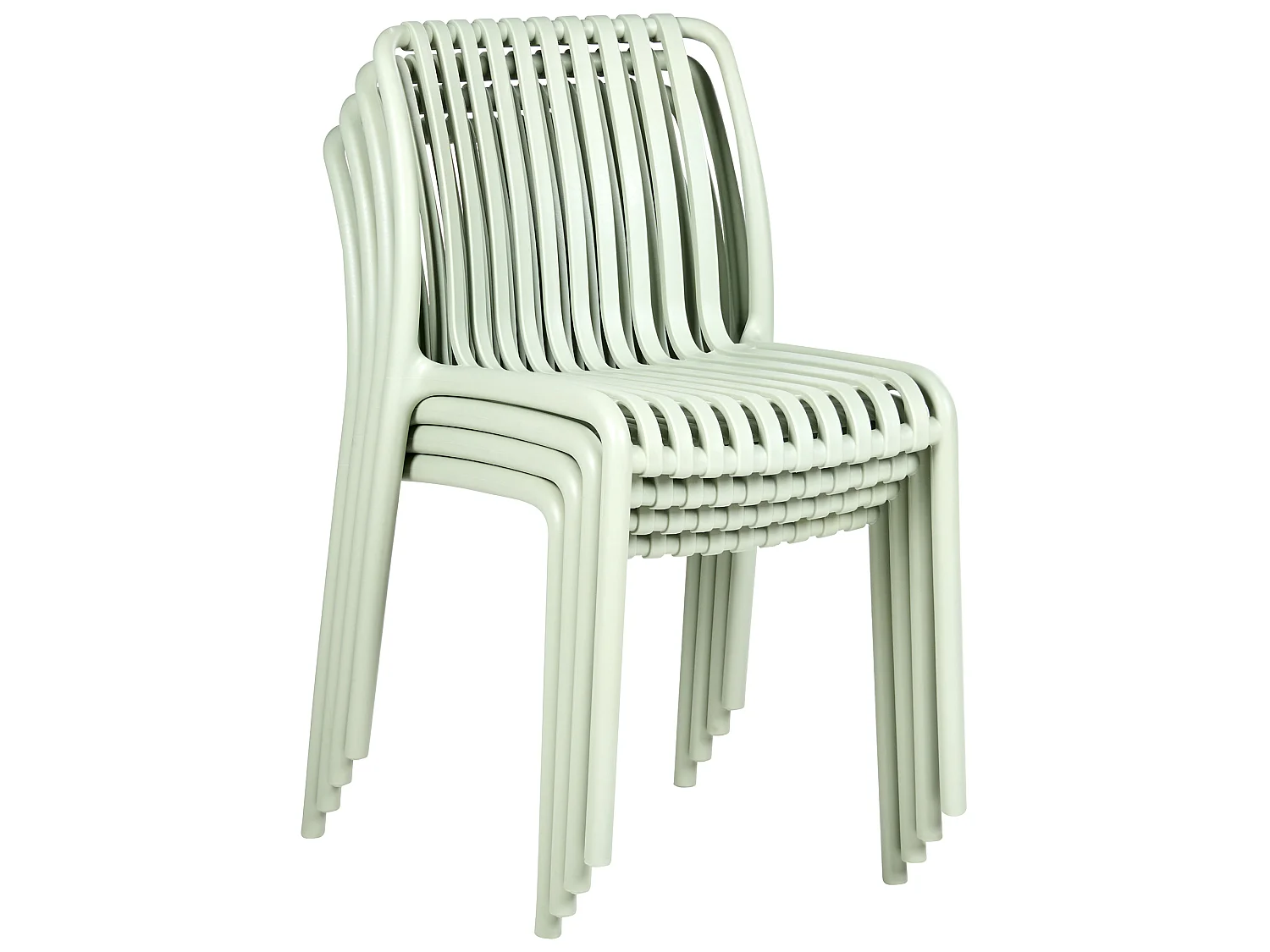 Lot de 4 chaises de jardin ARICCIA Vert clair