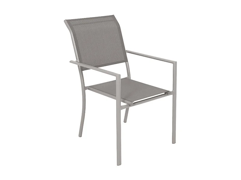 Chaise de jardin taupe Ilona (lot de 2)