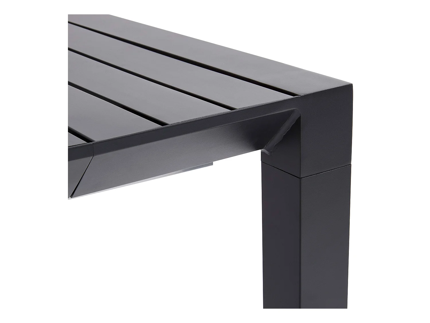 Ensemble table extensible et 8 chaises de jardin en aluminium gris