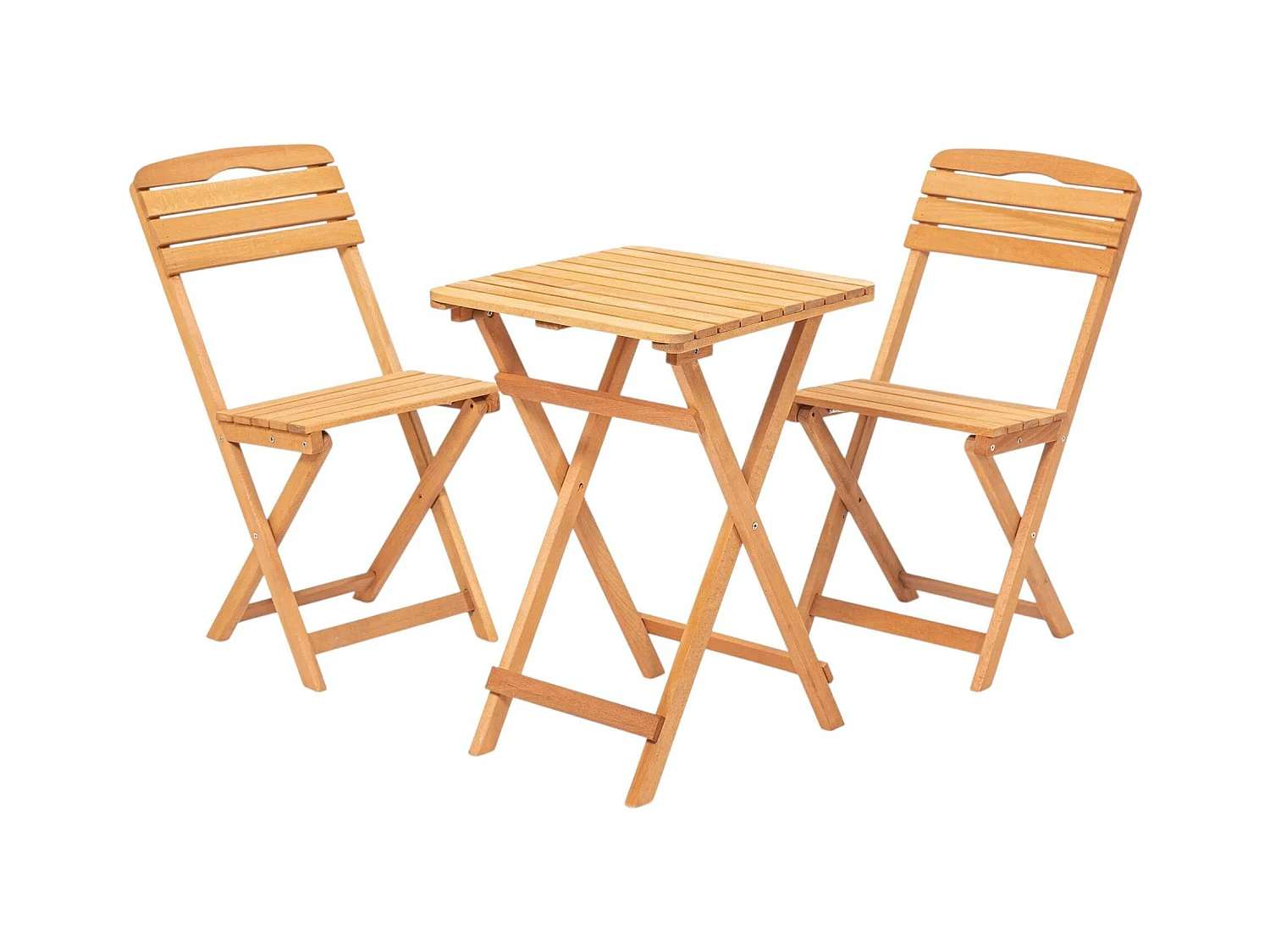 Petit salon de jardin 2 places - pliant, compact SORA