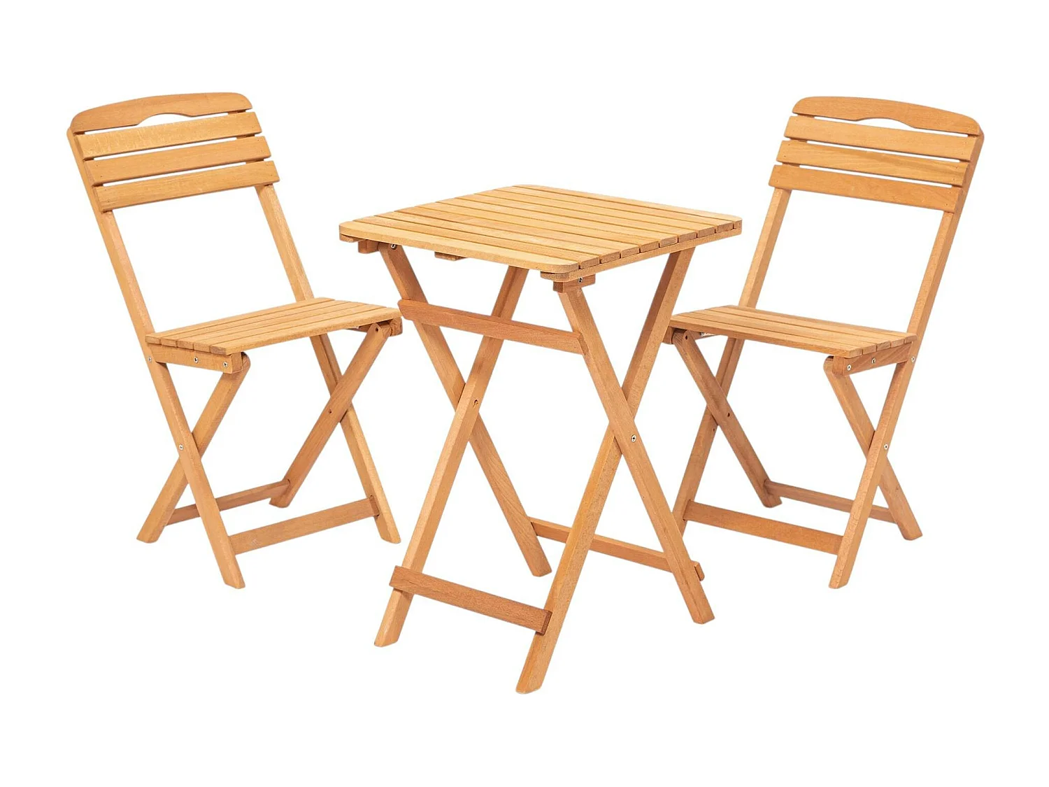 Petit salon de jardin 2 places - pliant, compact SORA