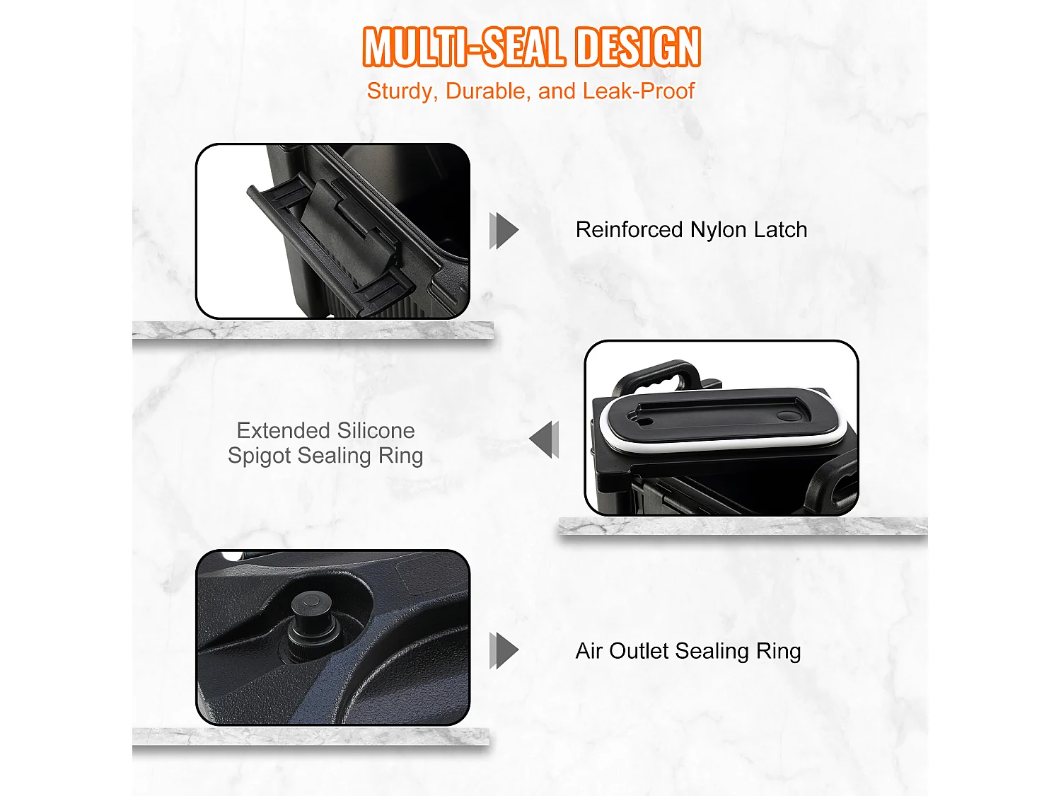 Distributeur SucceBuy de Boissons Isotherme de 9.5 L, pour Boissons Chaudes et Froides, PEBD de Qualité Alimentaire