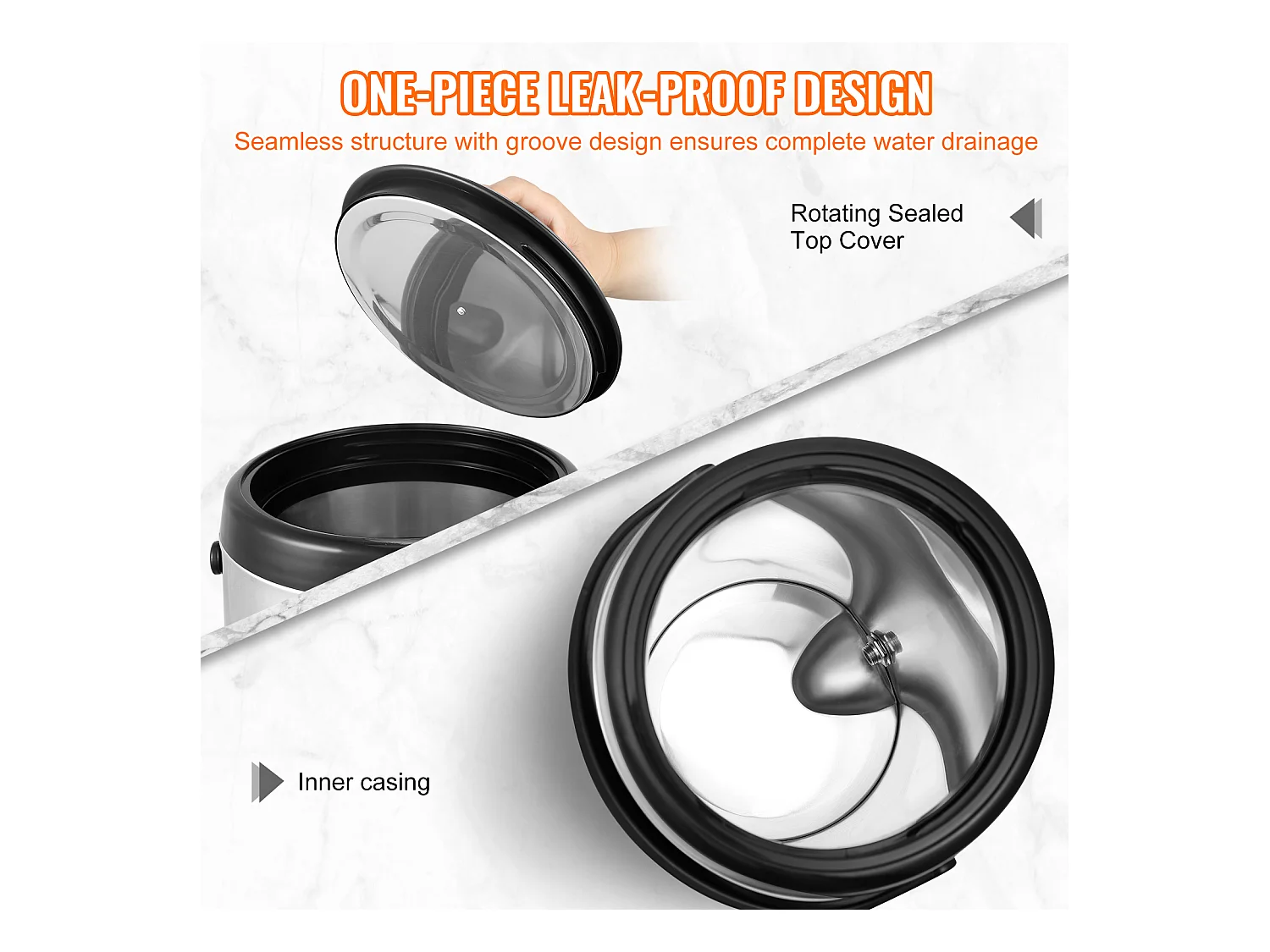 Distributeur SucceBuy de Boissons Chaudes et Froides Isolé 6L en Acier Inoxydable avec Robinet, Qualité Alimentaire pour Restaurants