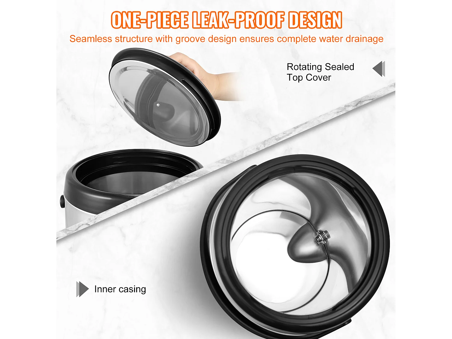 Distributeur SucceBuy de Boissons Chaudes et Froides Isolé 6L en Acier Inoxydable avec Robinet, Qualité Alimentaire pour Restaurants