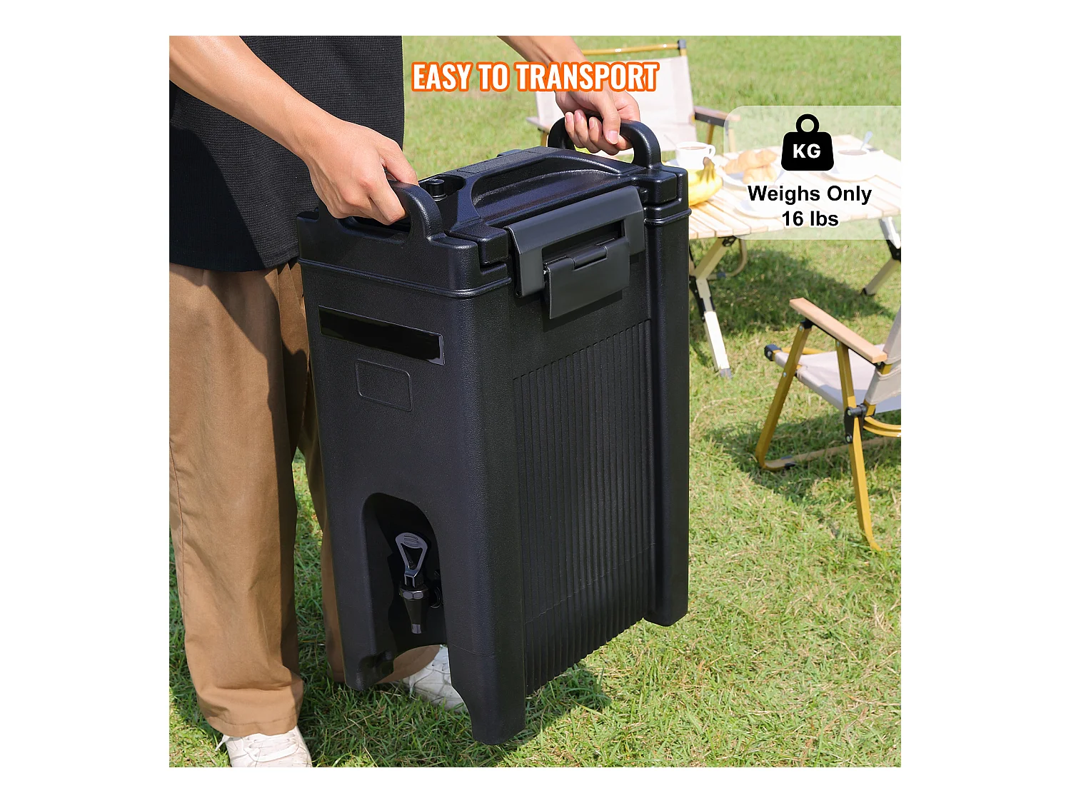 Distributeur SucceBuy de Boissons Isotherme de 19 L LDPE de Qualité Alimentaire, pour Restaurant et Magasin