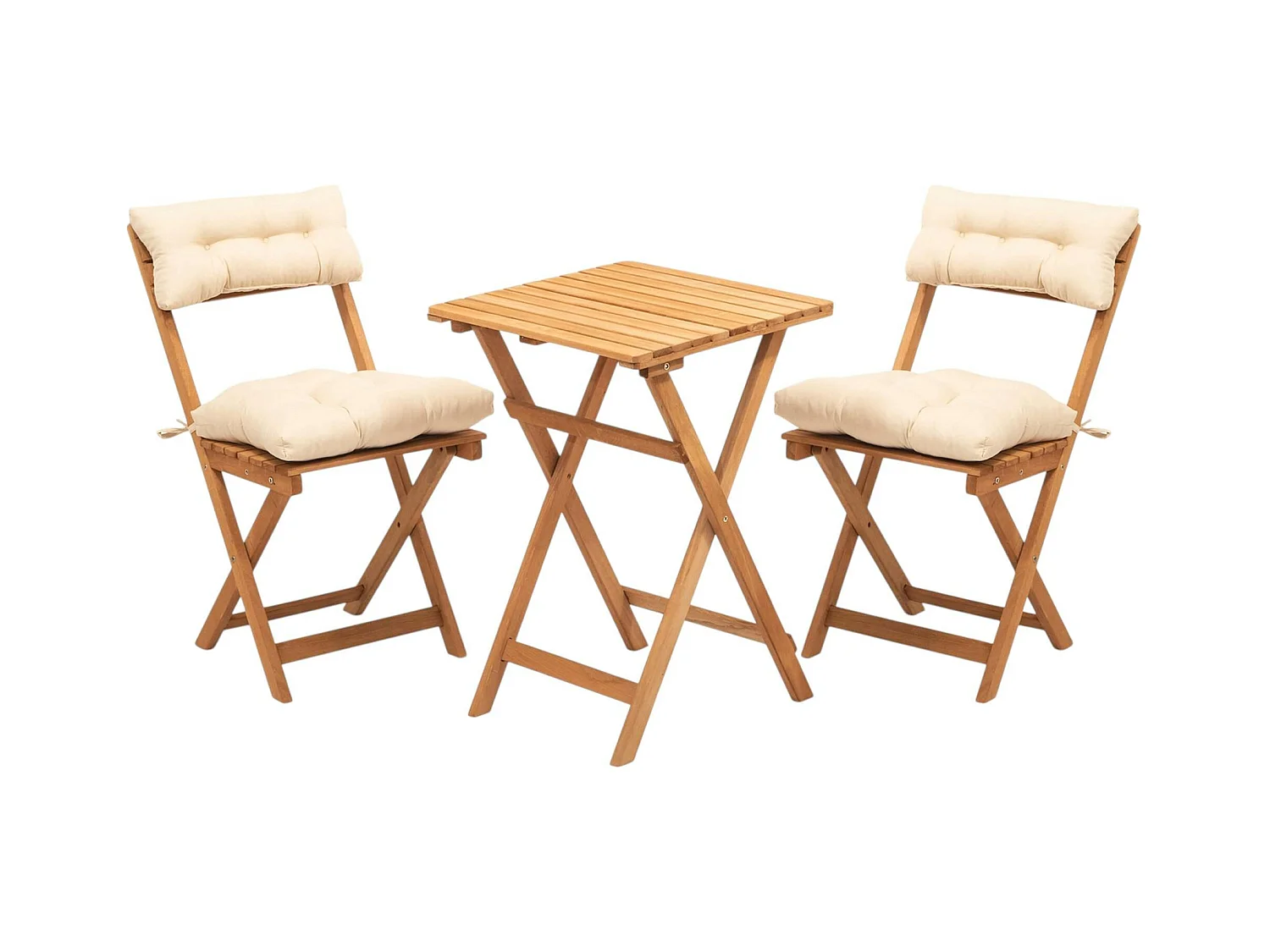 Petit salon de jardin 2 places - pliant, confort SORA