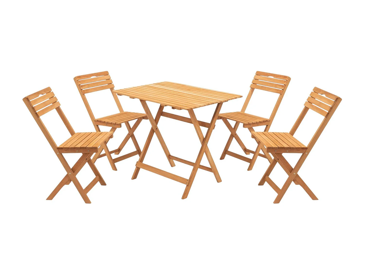 Salon de jardin balcon - pliant, confort (5 pièces) SORA